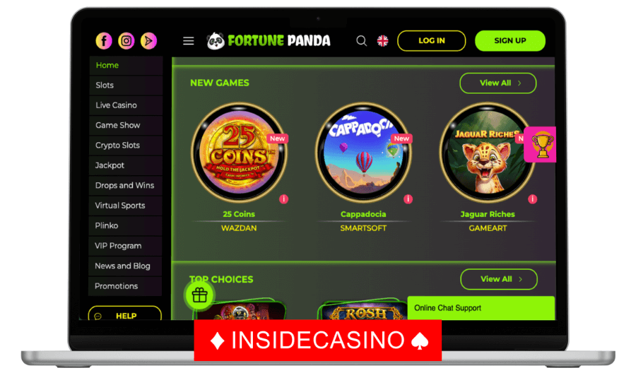 new games to play at fortune panda