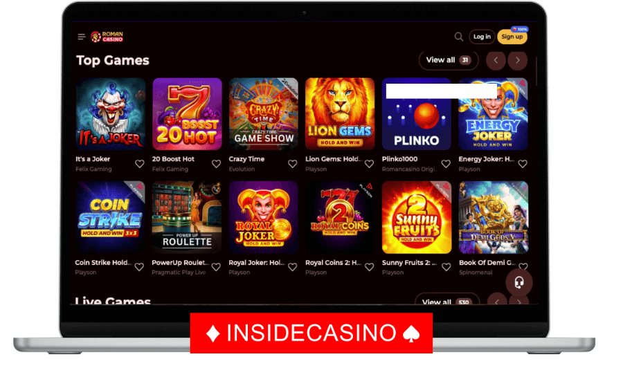 top games at roman casino