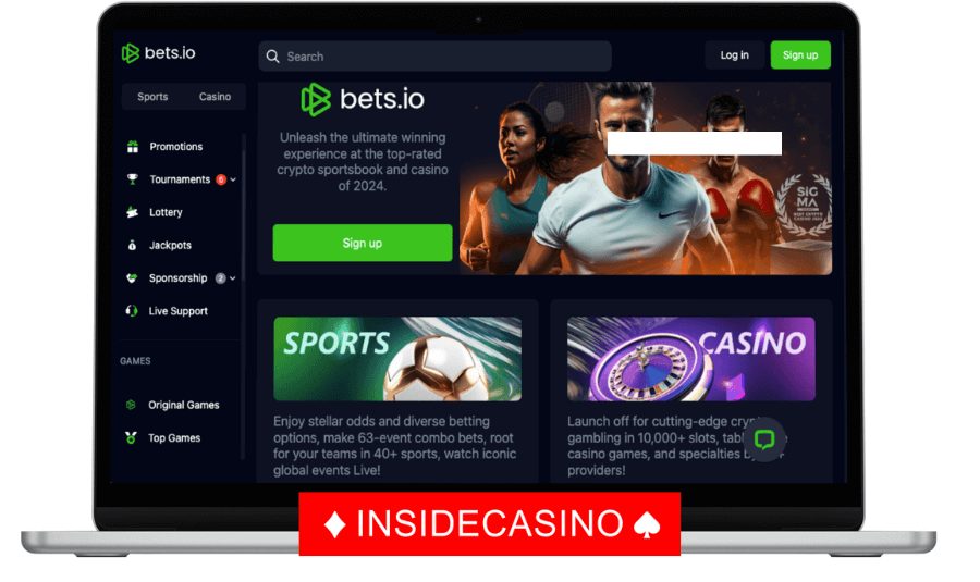 bets.io homepage