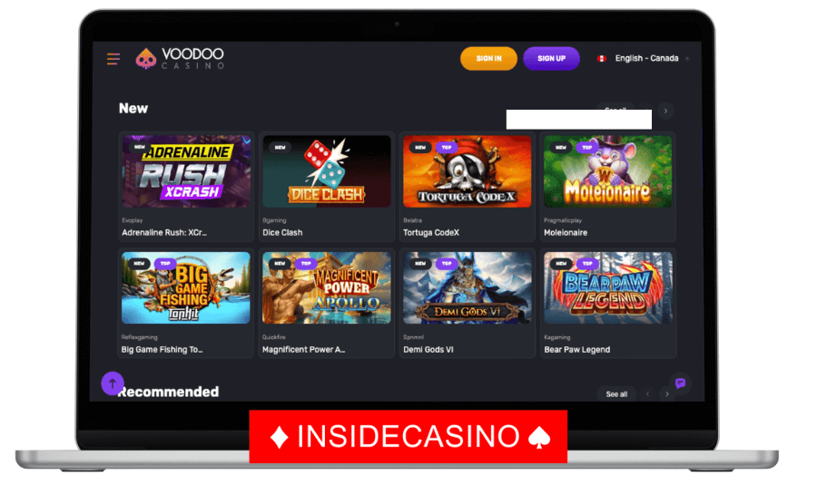 voodoo casino new games